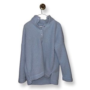 Aerie Sherpa, light blue, size small